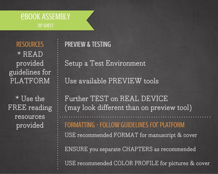 ebook Assembly TIP SHEET UPDATED